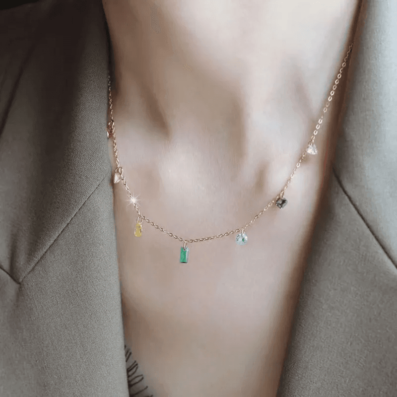 Dailywear Anti-tarnish Small Multicharm Neckpiece  view 9