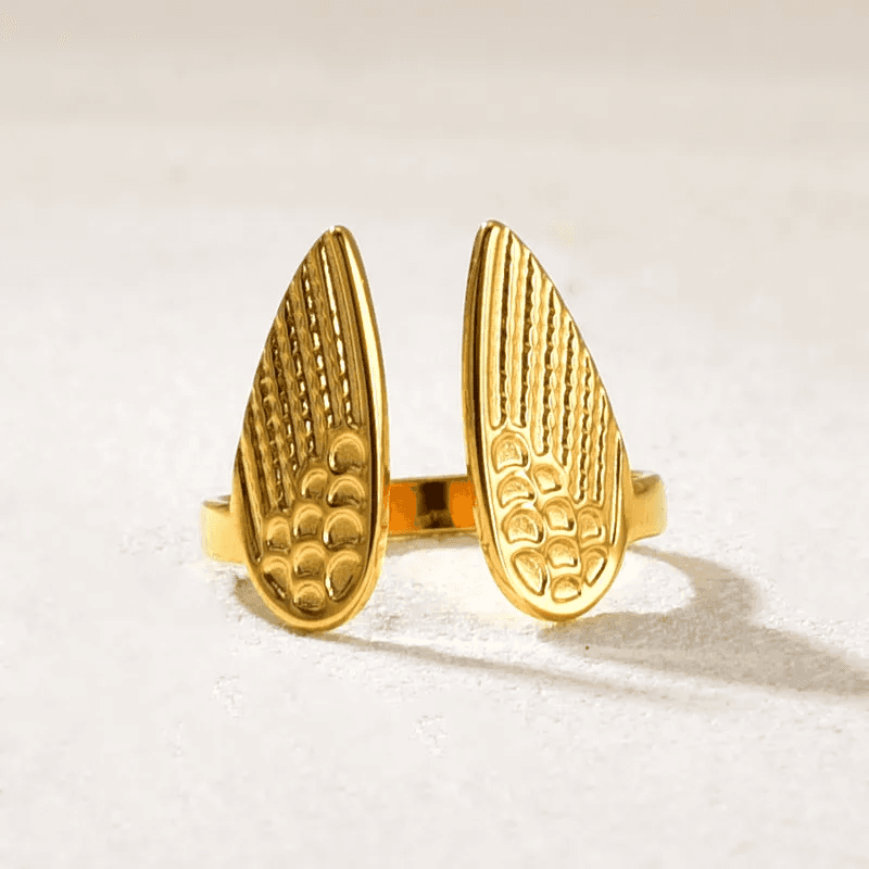 Wings of Hope Themed Anti-tarnish Adjustable Ring view 6