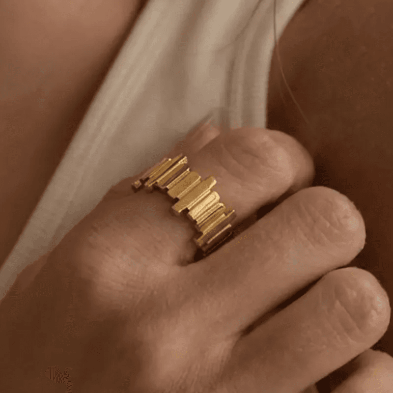 Stainless Steel Anti-tarnish Adjustable Contemporary Ring 