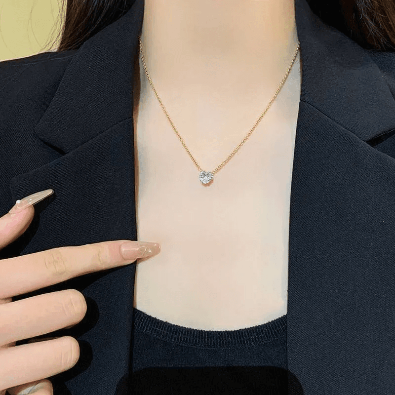 Anti-Tarnish Heart Pendant Dailywear Chain