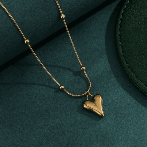 Anti-tarnish Heart Pendant Necklace  view 5