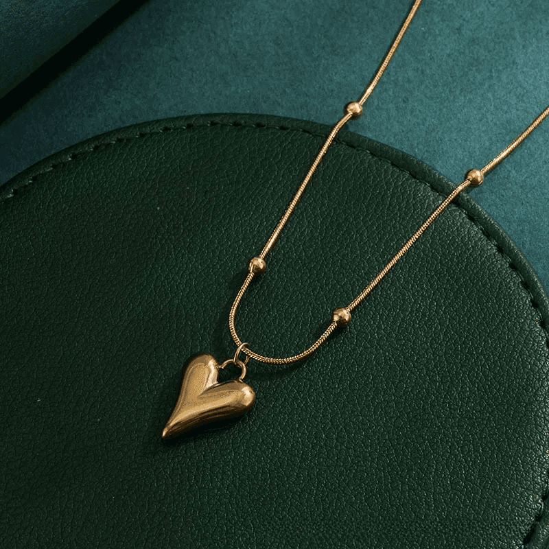 Anti-tarnish Heart Pendant Necklace  view 3
