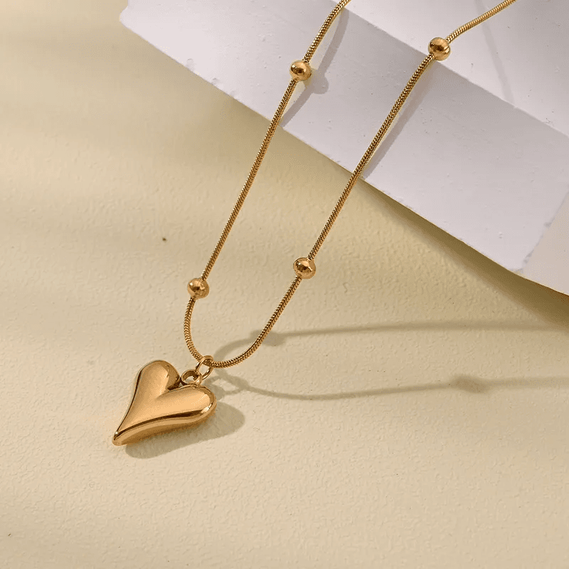 Anti-tarnish Heart Pendant Necklace  view 4