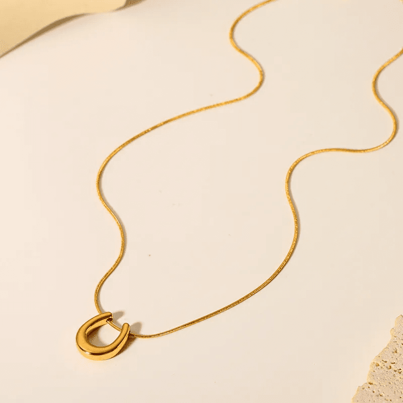 Anti-tarnish U-Link Pendant Necklace  view 7