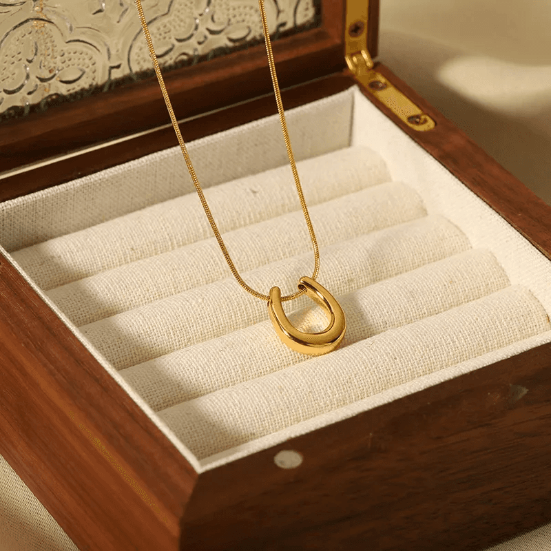 Anti-tarnish U-Link Pendant Necklace  view 4