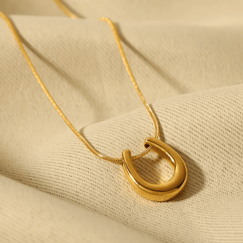 Anti-tarnish U-Link Pendant Necklace  view 5
