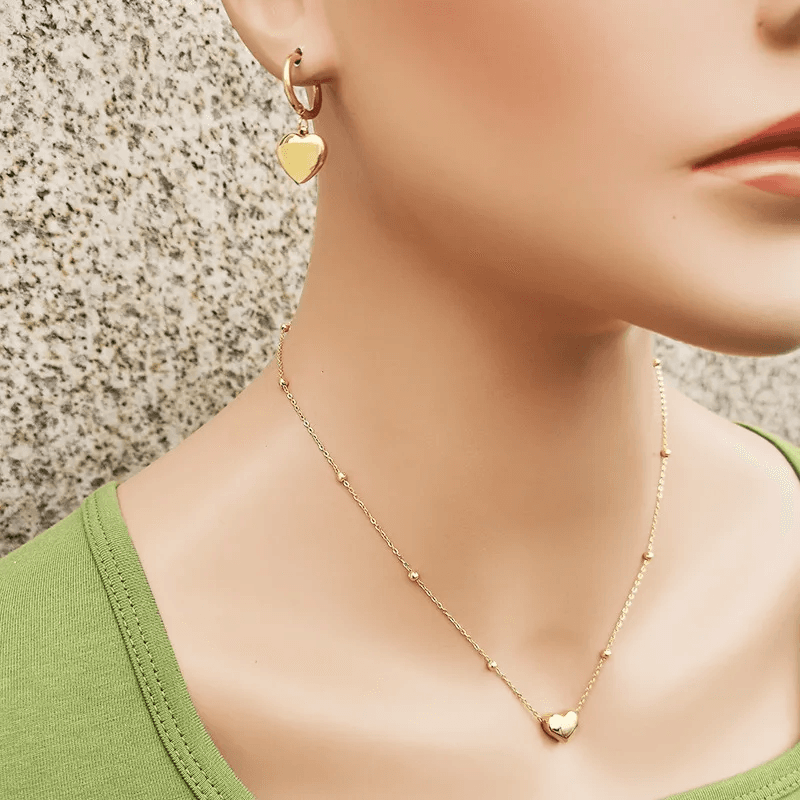 Anti-tarnish Casual Style Heart Pendant Necklace  view 3