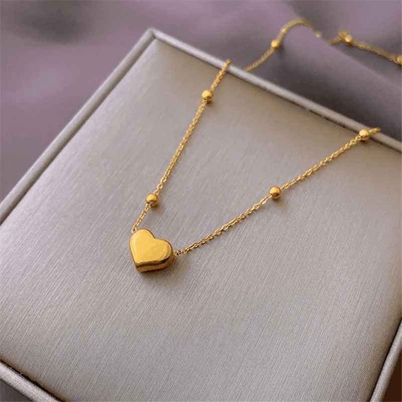 Anti-tarnish Casual Style Heart Pendant Necklace  view 5