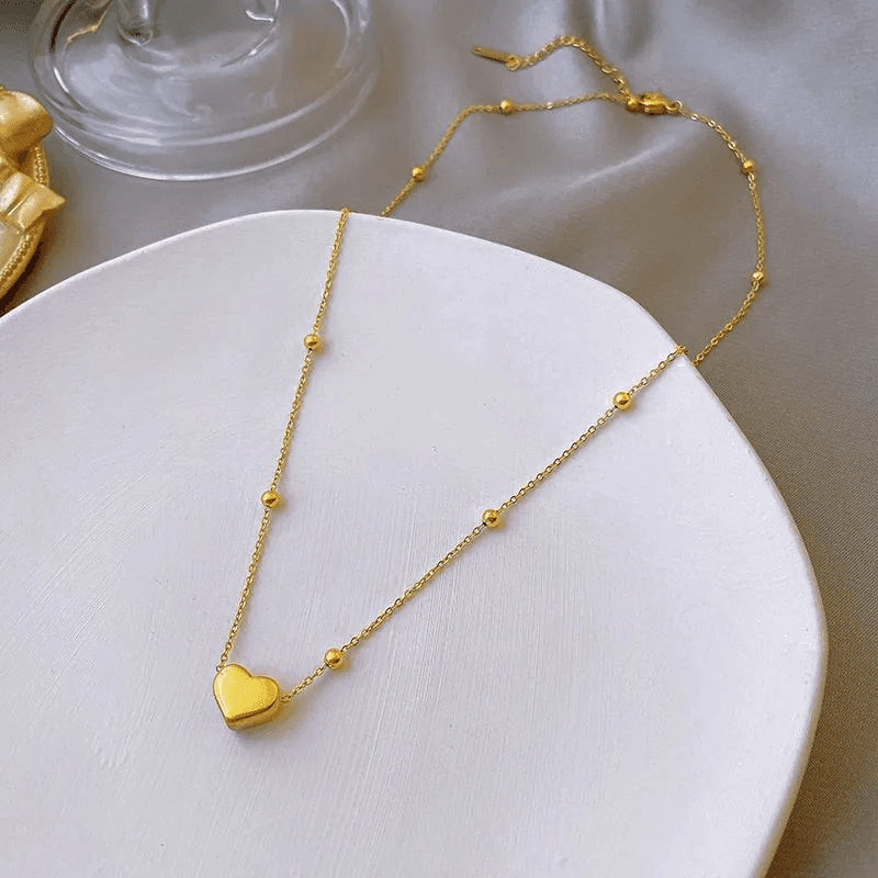 Anti-tarnish Casual Style Heart Pendant Necklace  view 6