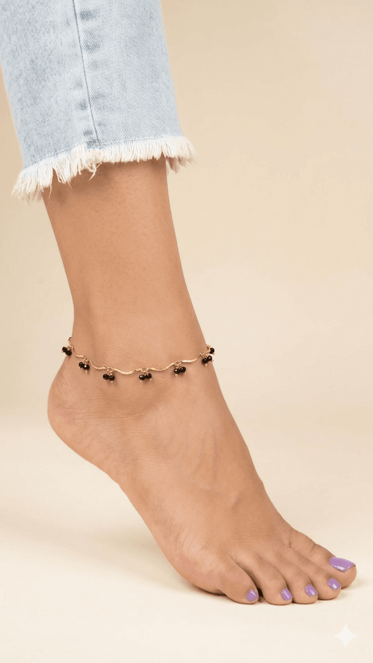 Black Charm Anklet  view 2