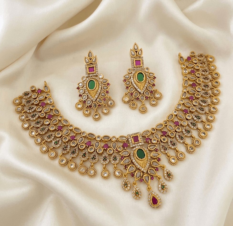 Traditional Kundan Inspired AD Set