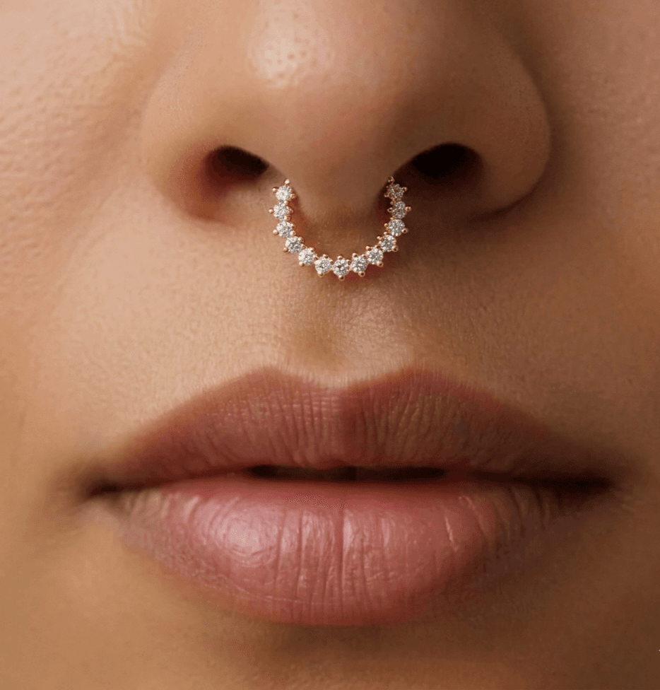 Minimal AD Stone Septum Ring 