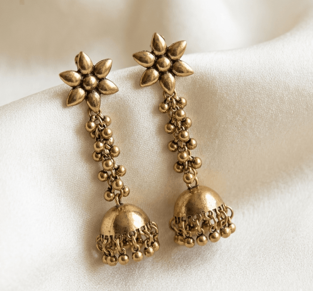 Elegant Floral Jhumka 