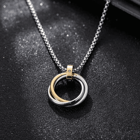 Silver Plated Antitarnish Round Pendant Chain view 2