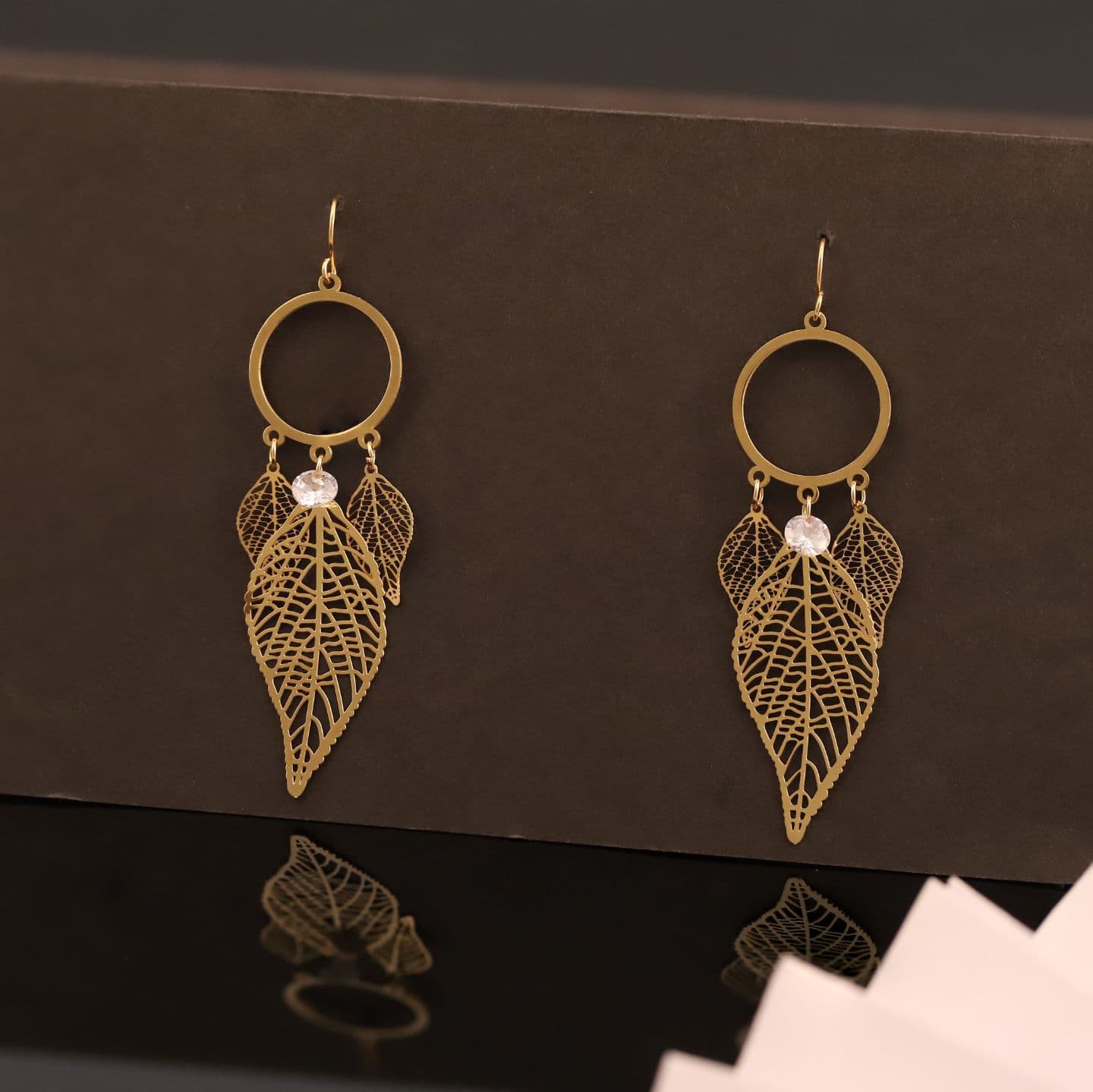 Gold Plated Antitarnish Light Weight Hanging Earring 
