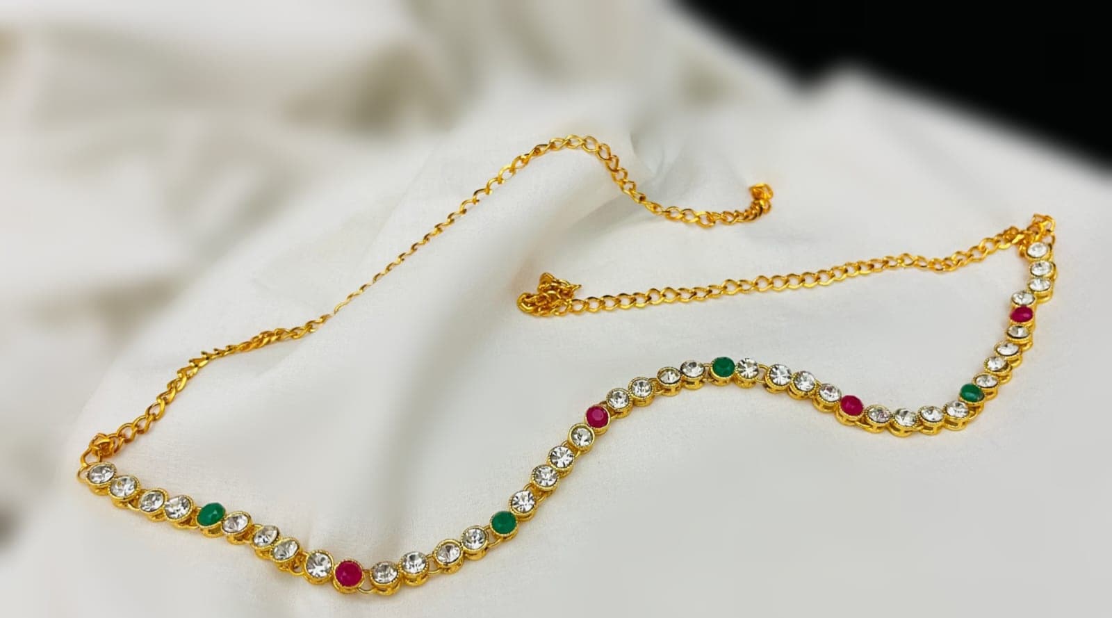 Waist Chain With Multicolored Stones