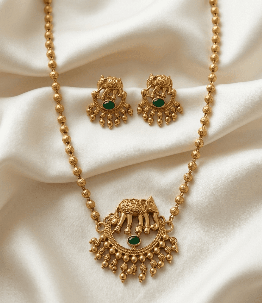 Gold Plated Elephant Haram