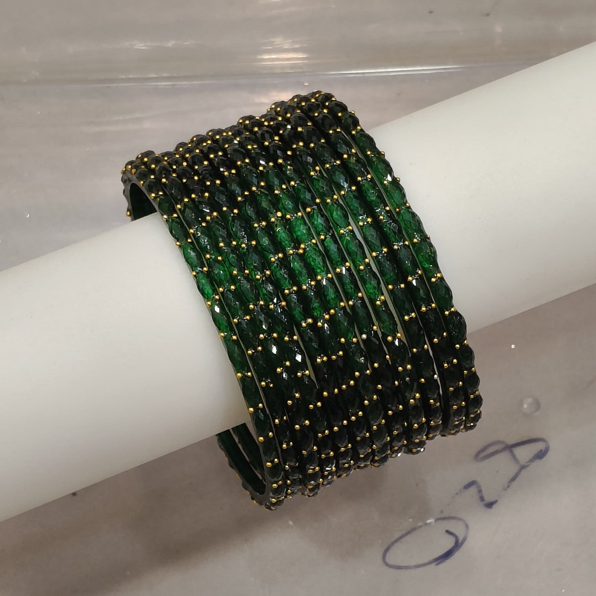 Raindrop Glass Bangle In Many Colours